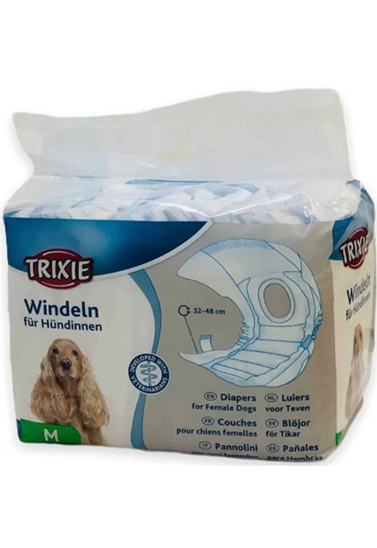 Trixie Kutyapelenka Pampers Nadrág - Szuka - M - 12db