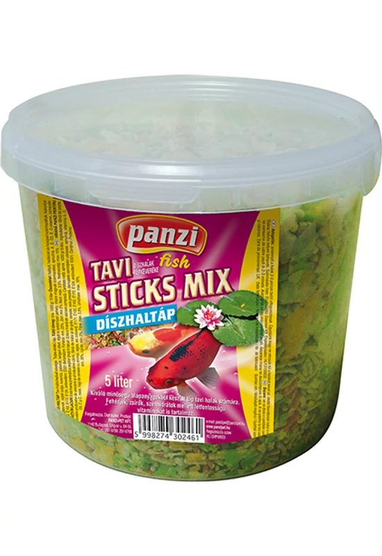 Panzi Tavi Díszhaltáp - Sticks - 5l/Vödrös