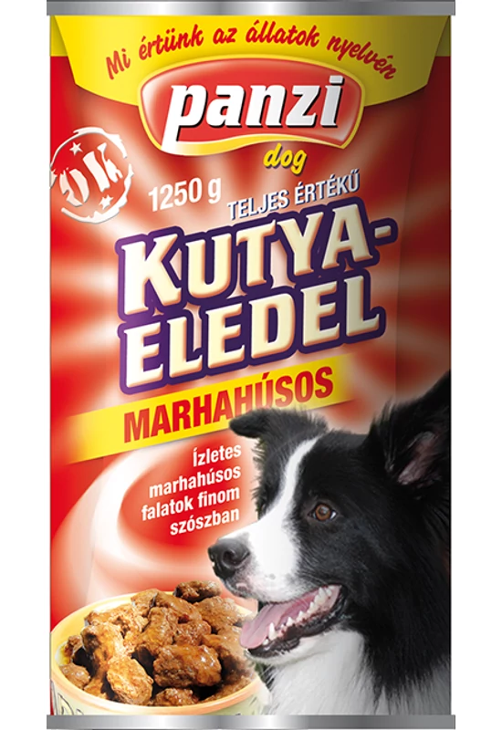 Panzi Regular Kutya Konzerv Marhahússal 1240g