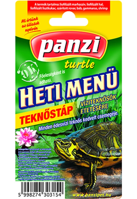 Panzi Teknőstáp Heti Menü 10g