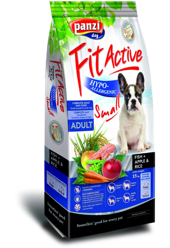 Fitactive Dog - Száraztáp - Hypoallergenic Adult Small Hal, Rizs és Alma - 4kg