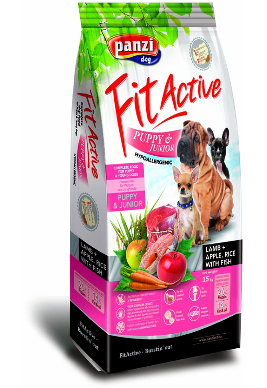 Fitactive Dog - Száraztáp - Hypoalergenic Junior Bárány, Rizs és Alma - 4kg