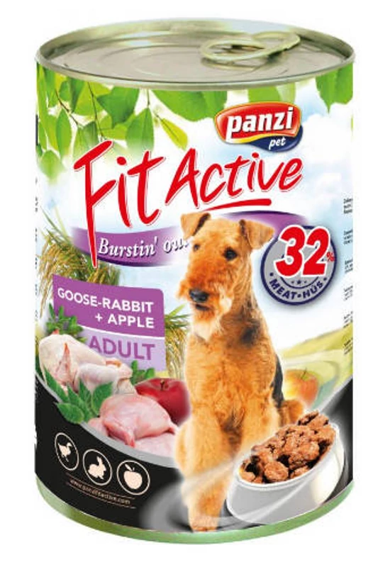 FitActive Dog - Konzerv - Liba, Nyúl és Alma 1240g