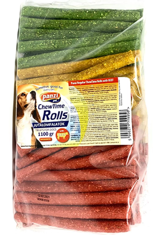 Panzi Chewtime Rolls Marhás Ropi 100db/csomag