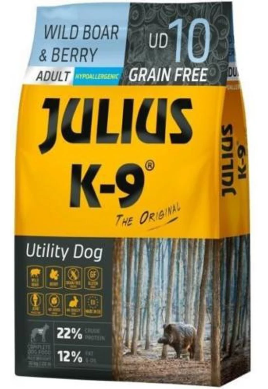 Julius-K9 - Adult Wild Boar & Berry - Vaddisznóhús Tőzegáfonyával - 10kg