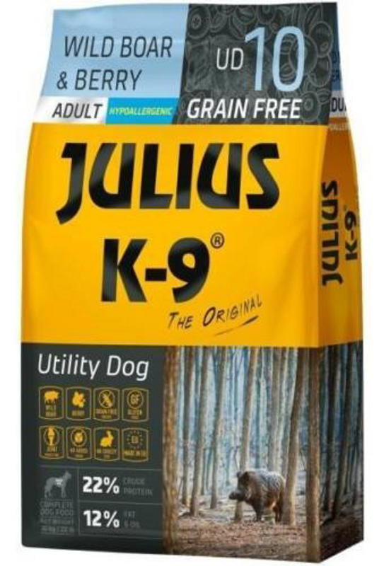 Julius-K9 - Száraztáp - Adult Vaddisznóhús Tőzegáfonyával - 10kg