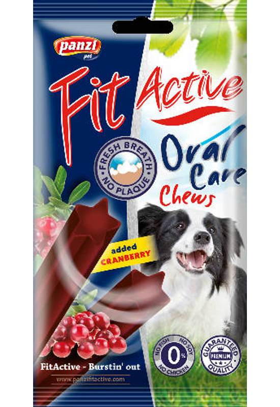 Fitactive Dog - Snack - Dental Care Vörösáfonyával - 100g