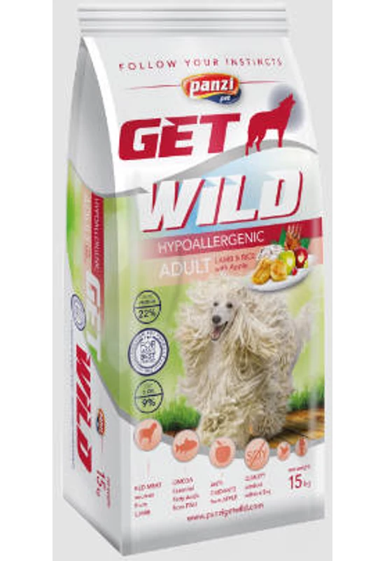 Getwild Dog Adult Hypoallergenic Bárány és Rizs - 15kg