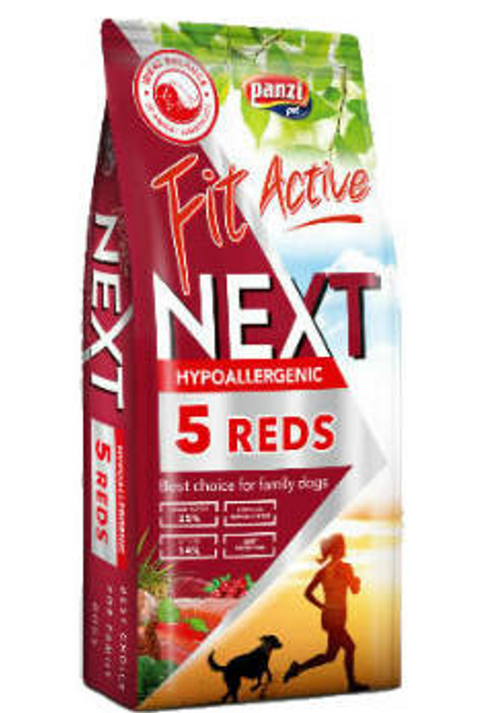 Fitactive Next Dog - Száraztáp - Hypoallergenic Adult Five Reds - Ötféle Vörös Hússal - 15kg
