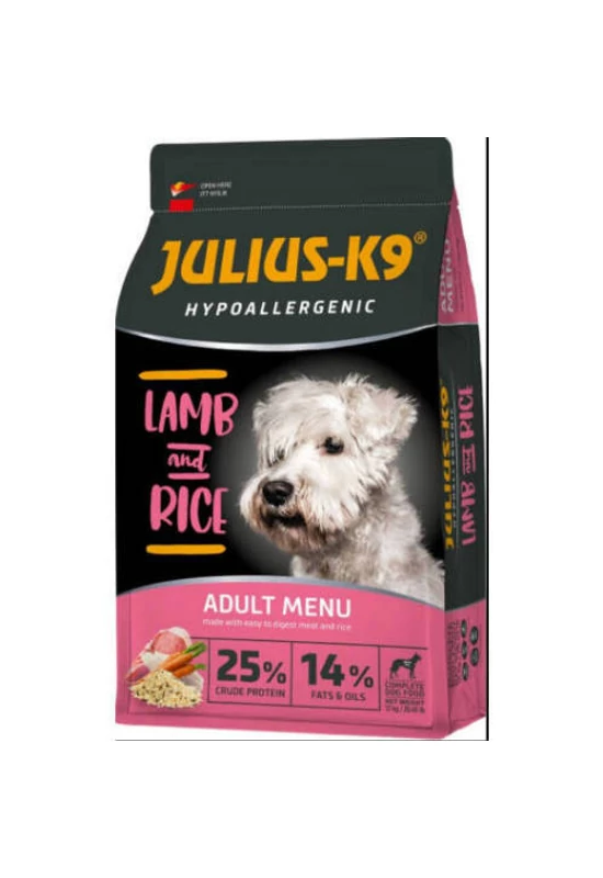 Julius-K9 - Adult Hypoallergenic High Premium - Adult Lamb&Rice - Bárány-Rizs 3kg