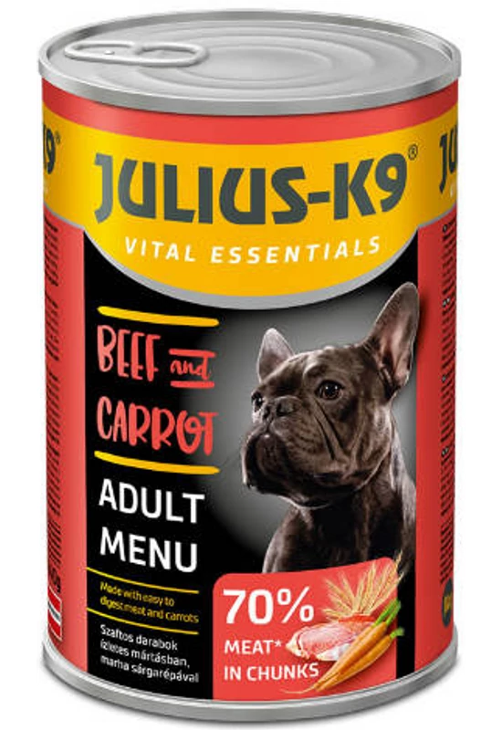 Julius-K9 - Konzerv - Beef and Carrot - Marha és Répa - 1240g