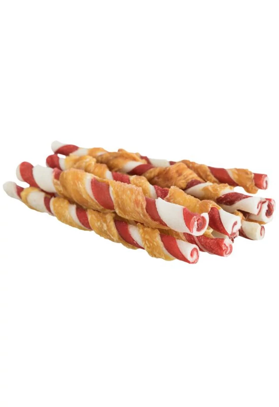 Trixie Denta Fun Barbecue Chicken Chewing Rolls - 12cm 10db/80g