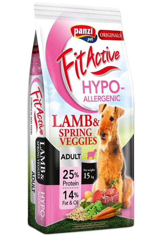 FitActive - Originals - Hypoallergenic Adult Bárány és Zöldség - 15kg
