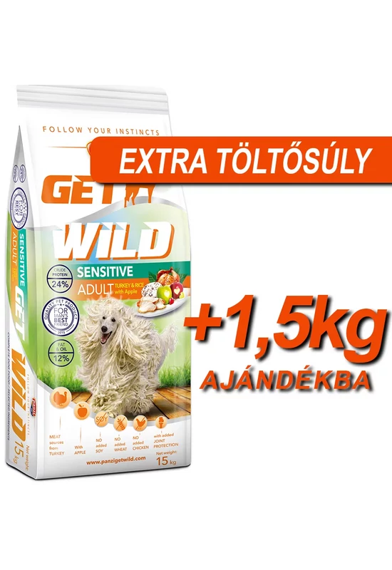 Getwild Dog Adult Sensitive Pulyka - 15kg