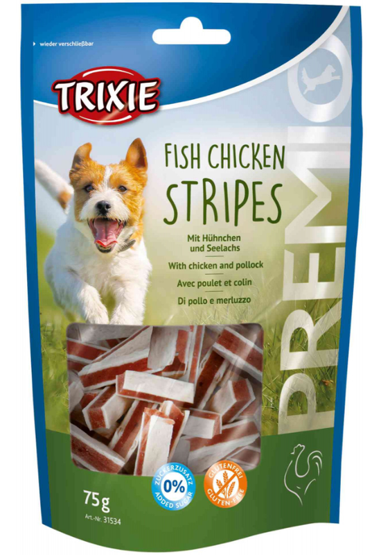 Trixie Falatkák Premio Light Stripes 75g