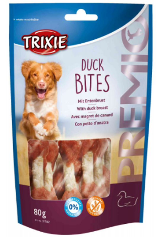 Trixie Jutalomfalat Premio 80g Duck Bites Kacsás Súlyzó