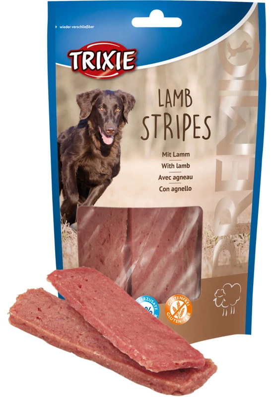 Trixie Premio Stripes With Lamb - Bárány Filé Csíkok - 100g