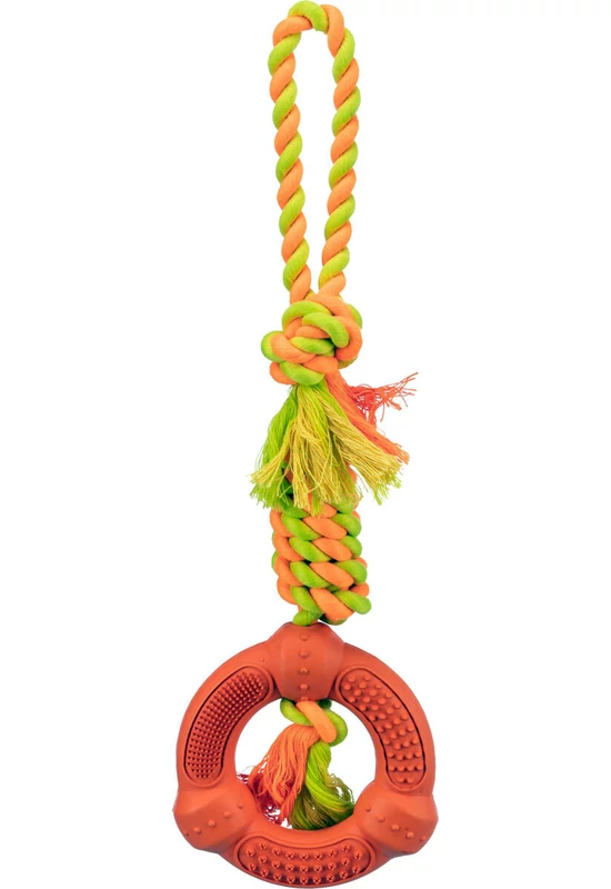 Trixie 33191 Játék Kötél Karikával 12cm/41cm