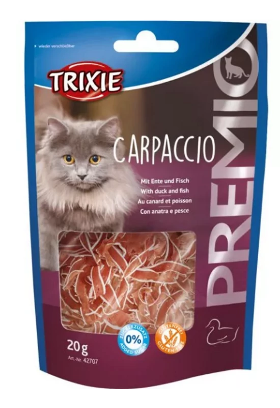 Trixie Premio Carpaccio Macska Jutalomfalat Kacsa és Hal 20g