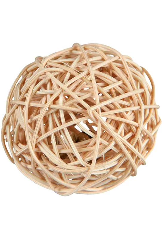 Trixie Rágcsáló Játék Szalma Labda Csörgős 4cm