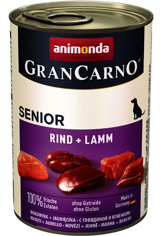 Animonda Grancarno Senior Marhahús és Bárányhús 400g