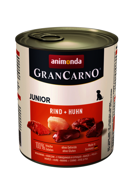 Animonda Grancarno Junior Marha - Csirke 800g