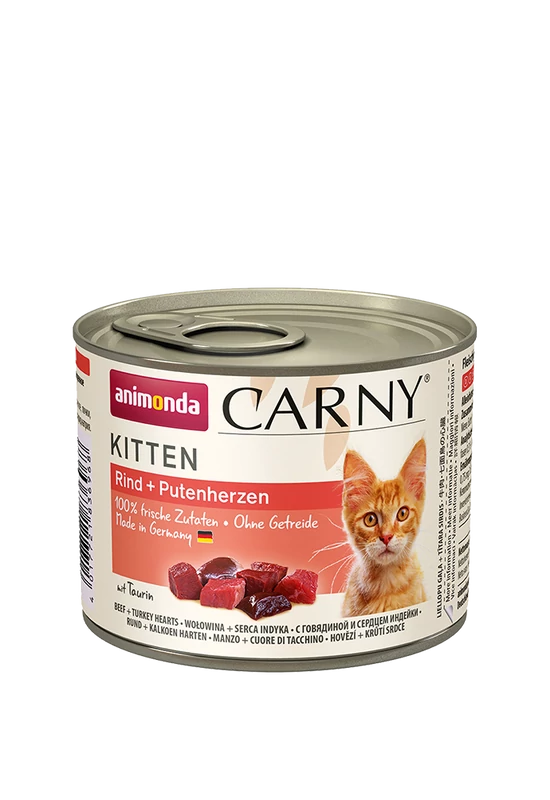 Animonda Carny Kitten Marha, Pulykaszív 200g