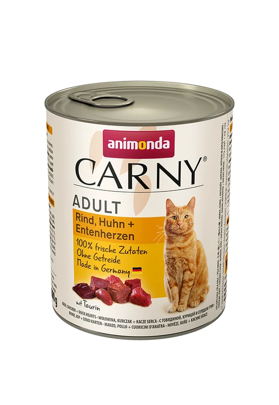 Animonda Carny Adult Marha, Csirke és Kacsaszív 800g