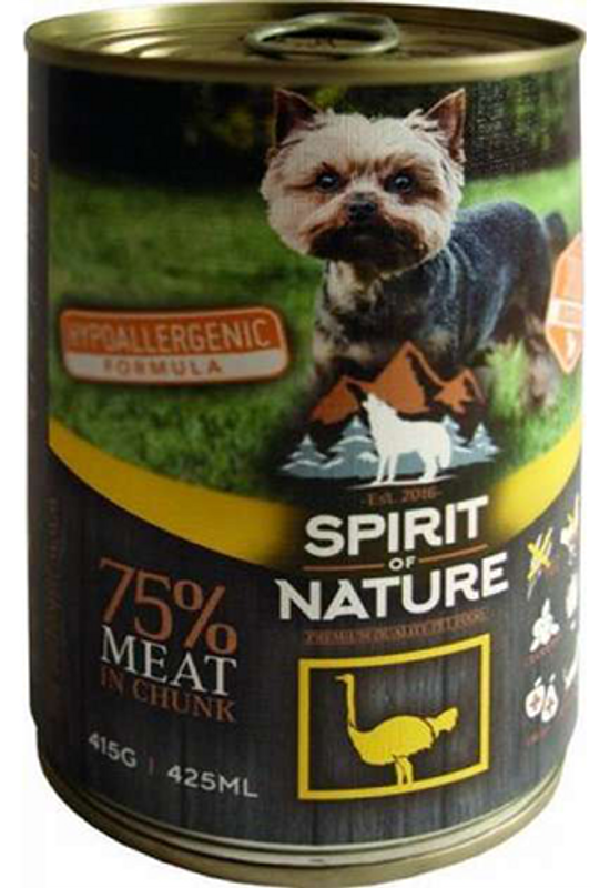 Spirit Of Nature Dog Adult Hypoallergenic Konzerv - Strucchússal - 415g