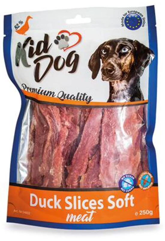 KidDog Duck Slices Soft Meat - Kacsahús Szeletek 250g