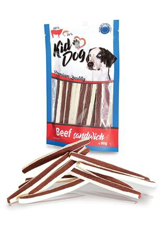 KidDog Beef Sandwich With Cod - Marhahús Szendvics Tőkehallal 80g