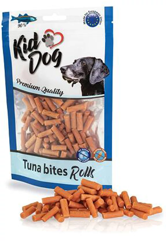 KidDog Tuna Bites Rolls - Tonhal Szeletek 80g