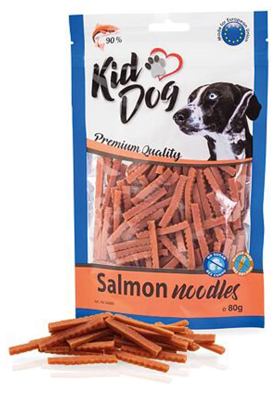 KidDog Salmon Noodles - Lazac Hústészta 80g