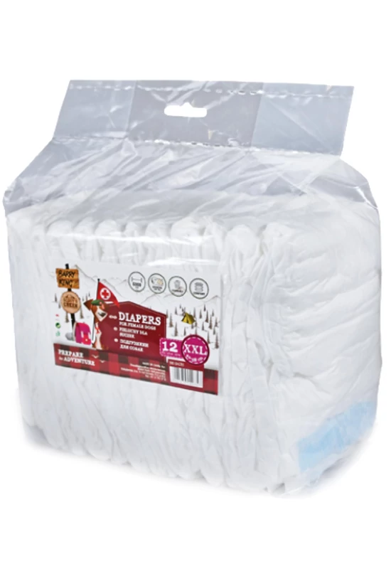 Barry King - Inkontinencia Pelenka Szuka Kutyáknak 40-58cm - XXL 12db/csomag