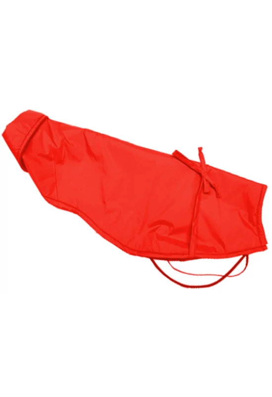 P/C. Stílusos Piros Galléros Esőkabát 30cm - XS