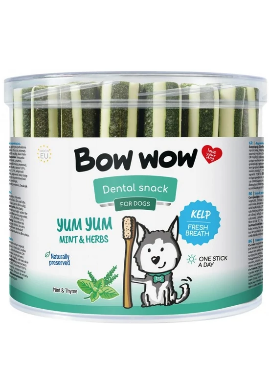 Bow Wow Tubitos - Mentol és Gyógynövény - 35db/#