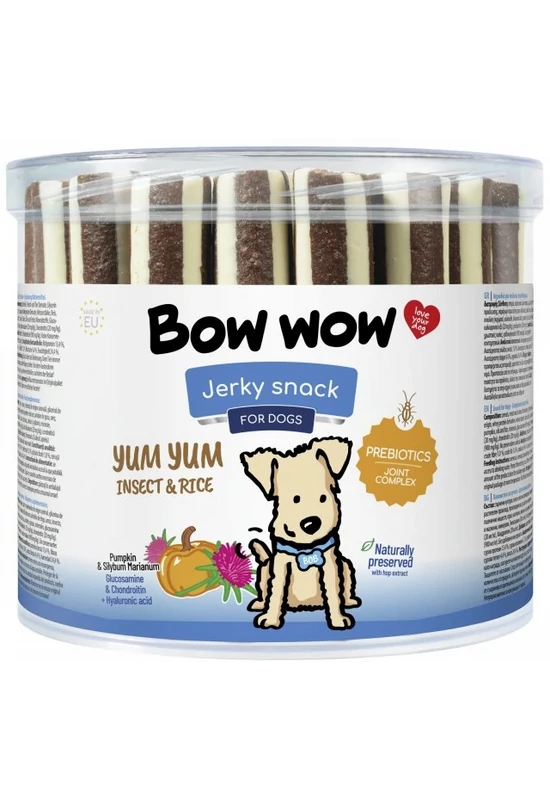 Bow Wow Tubitos - Baromfi és Rizs - Máriatövissel és Rovarfehérjével - 35db/#