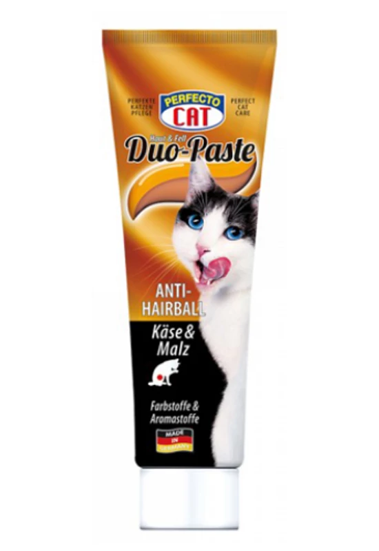 Perfecto Cat Duo Anti-Hairball Sajt-Maláta Szőroldó Paszta - 100g