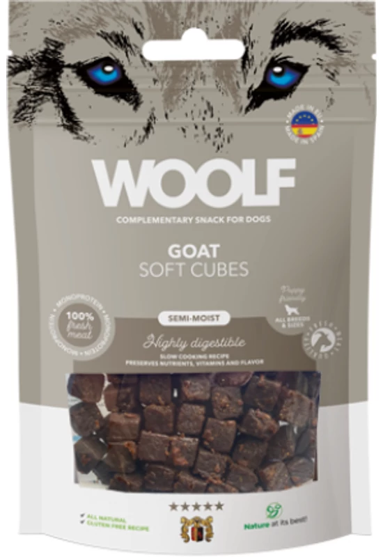 Woolf Kecskehús Kockák - 100g