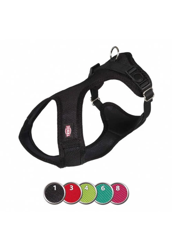 Trixie Hám Textil XXS-XS Fekete 25-35cm