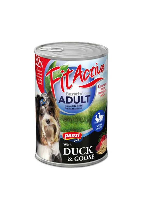 FitActive Dog - Konzerv - Kacsa és Liba 1240g