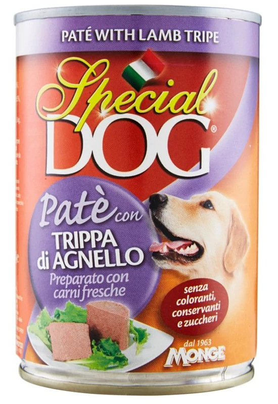 Special Dog Konzerv Pate Bárány és Pacal 400g