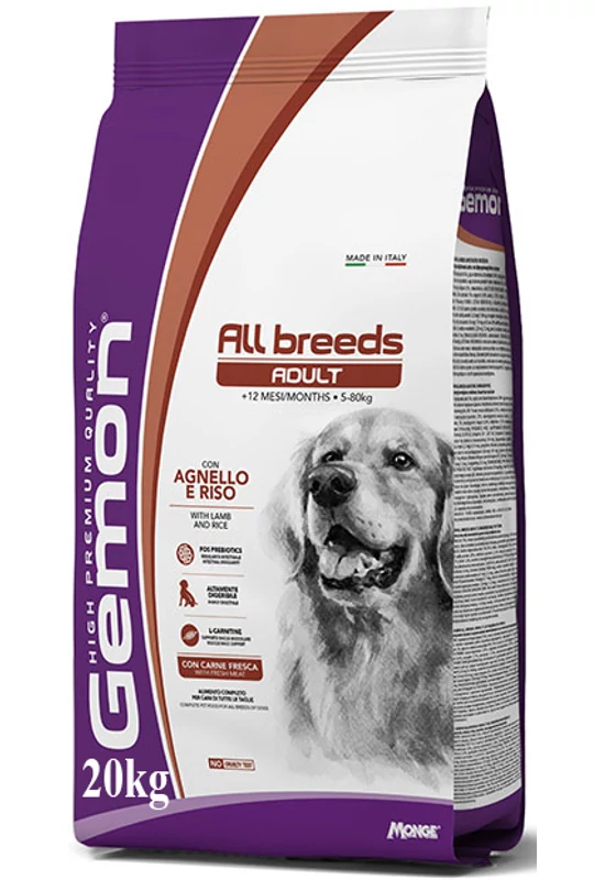 Gemon Dog Száraztáp Adult Bárányhús Rizzsel 15kg