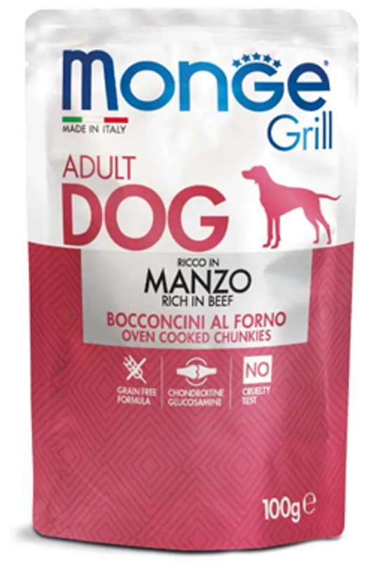 Monge Grill Adult Dog - Beef - Marhahússal - 100g