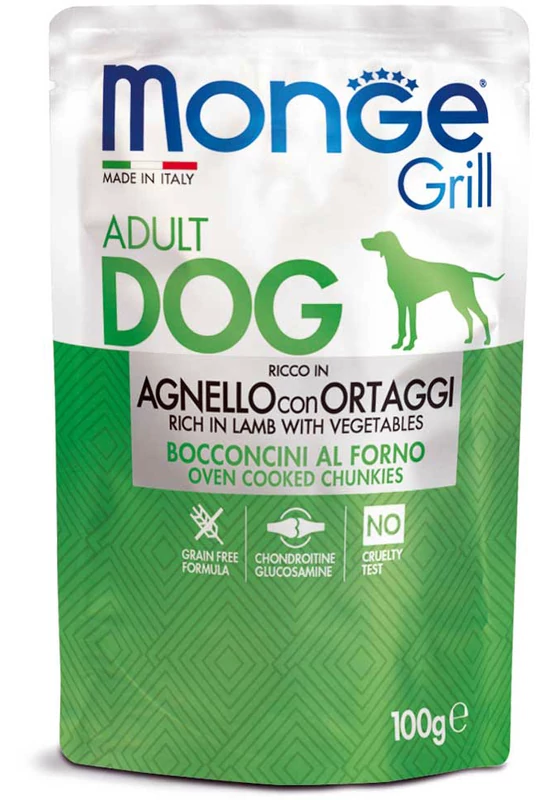 Monge Grill Adult Dog - Lamb - Bárány falatok - 100g