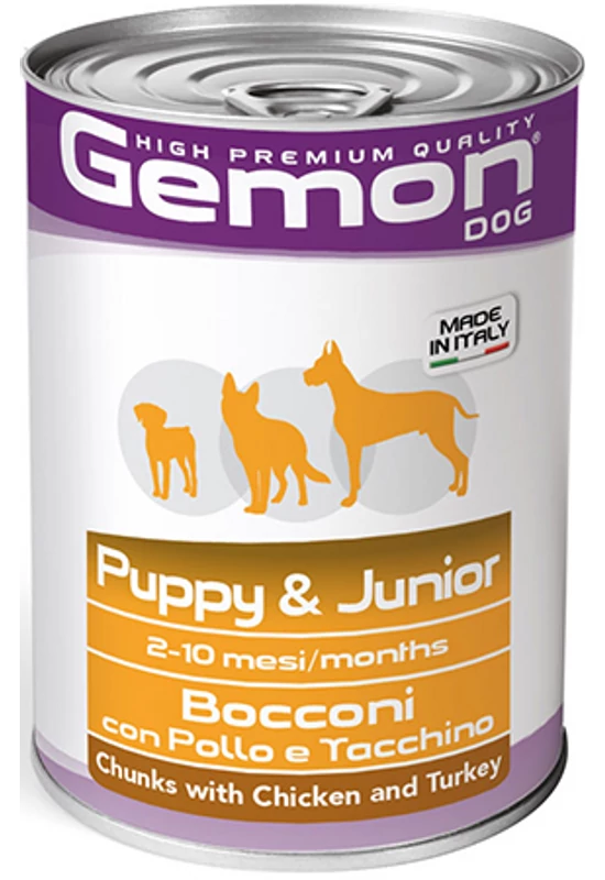 Gemon Dog Konzerv Junior Pulyka és Csirke 415g