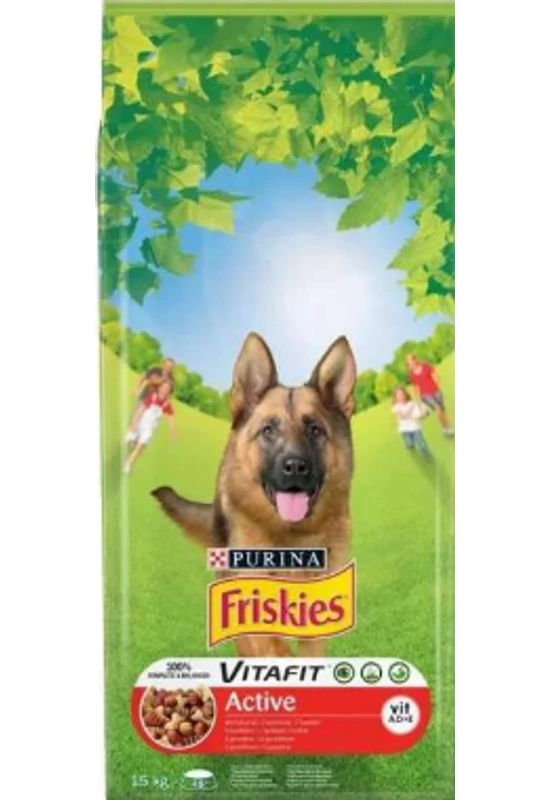 Friskies Dog Active Marhás - 15kg