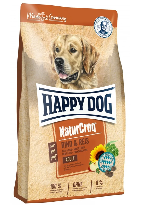 Happy Dog Natur - Croq Rind & Reis - Marha & Rizs - 1kg