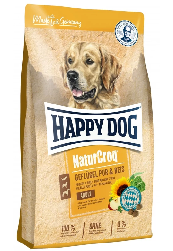 Happy Dog Natur - Croq Geflügel & Reis - Baromfi & Rizs - 1kg