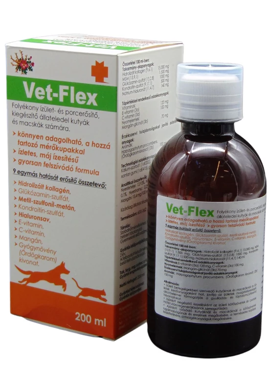 Vet-Flex - Folyékony Izület és Porcerősítő - 200ml